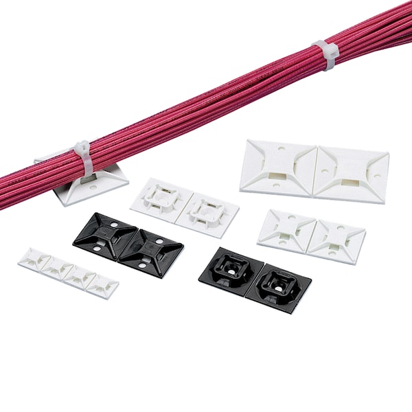 Cable Tie Mount, #6 Screw (M3), 1.12"x1.